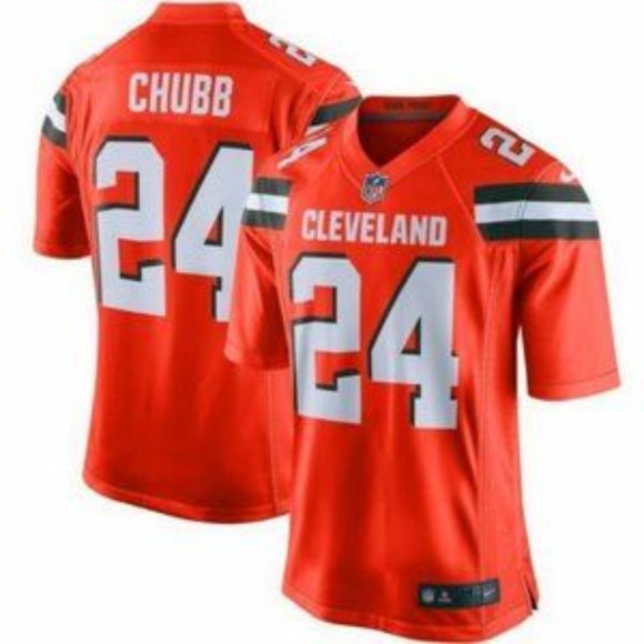 signed nick chubb jersey